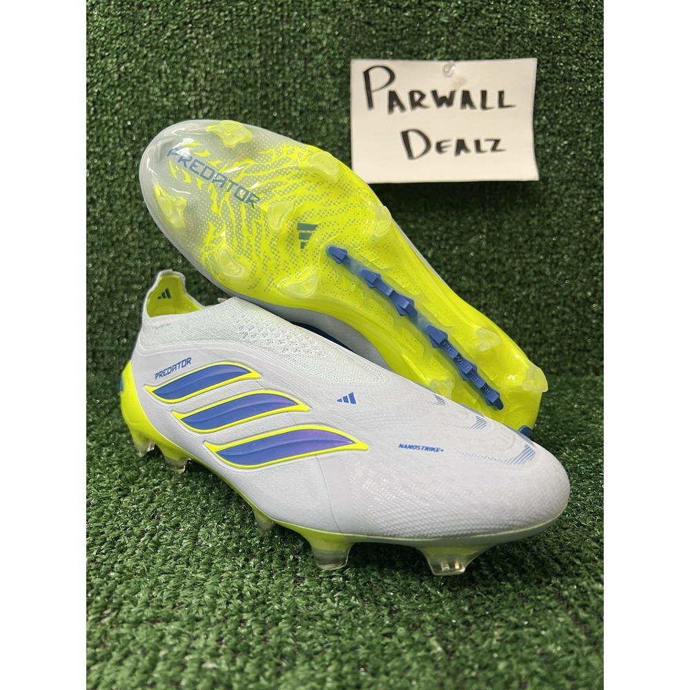 Adidas Predator Elite Laceless FG Soccer Cleats Blue Mens 6 Womens 7 JS0410